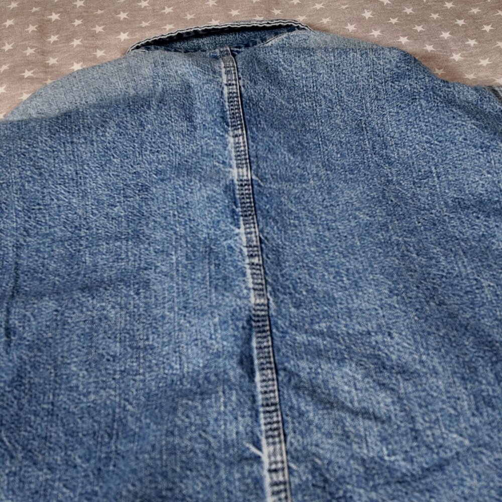 ๐ฅ Vintage Lee Dungarees Denim Chore Jacket - XL - Workwear ๐ฅ - Picture 10 of 10